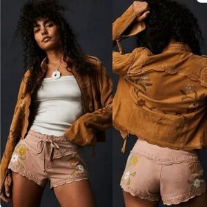 Free People Genuine Supple Leather Honeybuzz Jacket